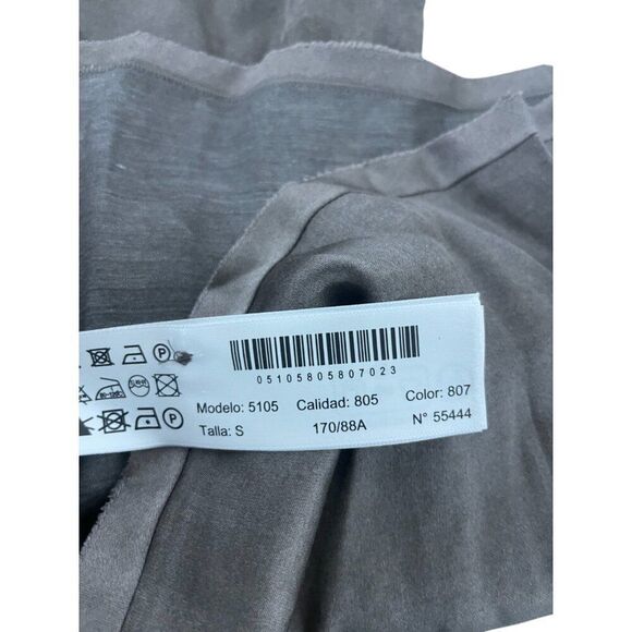 Massimo Dutti Womens Top Size S Gray Long Sleeve Drape Neck Blouse 5105/805 NWOT - Picture 6 of 9